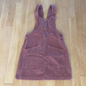 Wild Fable mauve corduroy zip jumper dress